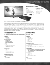 Samsung UN55EH6070FXZA Brochure