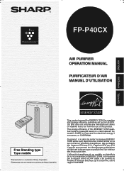 Sharp FPP40CX FP-P40CX Operation Manual