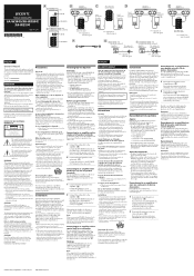 Sony SA W3800 Installation Manual