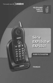 Uniden EXP4540 French Owners Manual