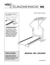 Weslo Cadence 915 Spanish Manual