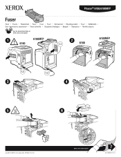 Xerox 6180MFP Instruction Sheet - Fuser