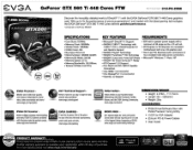 EVGA GeForce GTX 560 Ti 448 Cores FTW PDF Spec Sheet