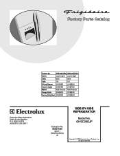 Frigidaire GHSC39EJPB Parts Catalog