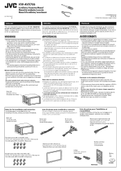 JVC KWAVX706 Installation Manual