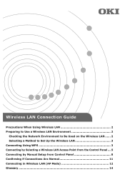 Oki C532dn Wireless LAN Manual
