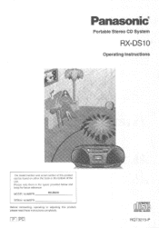 Panasonic RXDS10 RXDS10 User Guide