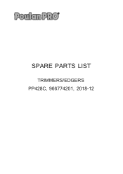 Poulan PP428C Parts Manual