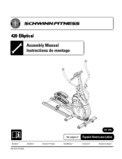 Schwinn 420 Elliptical - 2010 Model Assembly Manual