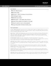 Sony KDL-55HX701 Marketing Specifications
