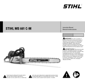 Stihl MS 661 C-M Product Instruction Manual