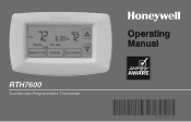 Honeywell RTH7600 Operation Manual