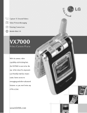 LG LGVX7000 Data Sheet (English)