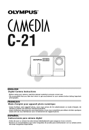 Olympus C-21 Zoom Instruction Manual