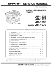 Sharp AR-157E Service Manual