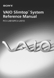 Sony PCV-LX910 System Reference Manual