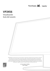 ViewSonic VP2456 User Guide Espanol