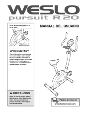 Weslo Pursuit R 20 Bike Spanish Manual