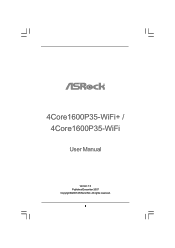 ASRock 4Core1600P35-WiFi User Manual