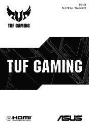 Asus TUF Gaming FX505DD/DT/DU Users Manual