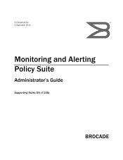 Dell Brocade 5100 Monitoring and Alerting Policy Suite Admin Guide 7.2.0a