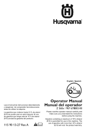 Husqvarna Z560X Owner Manual
