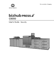 Konica Minolta bizhub PRESS C8000 bizhub PRESS C8000 Security User Guide