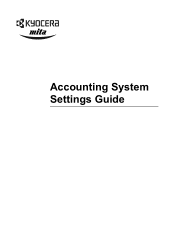 Kyocera FS-9120DN Printer Accounting Systems Settings Guide