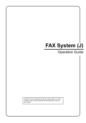 Kyocera KM-3035 Fax System (J) Operation Guide Rev-1
