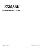 Lexmark LexPrint User's Guide