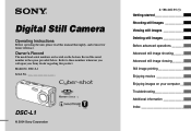 Sony DSC L1 Operating Instructions