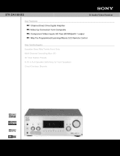 Sony STR-DA1000ES Marketing Specifications