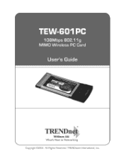 TRENDnet TEW-601PC User Guide