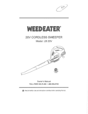 Weed Eater LB 20V Owner Manual