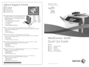 Xerox 6400S Quick Use Guide