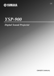 Yamaha YSP 900 Owner's Manual