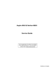 Acer Aspire M1610 Aspire M1610-Veriton M261 Service Guide