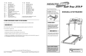 HealthRider 275p Treadmill Italian Manual