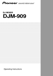 Pioneer djm909 Owner's Manual