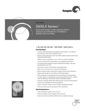 Seagate ST3500410SV SV35.5 Series Data Sheet