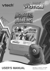 Vtech V.Smile Motion: Monsters vs. Aliens User Manual