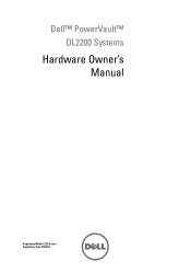 Dell PowerVault DL2200 CommVault Hardware Owner's Manual