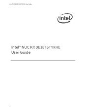 Intel DE3815TYKHE User Guide