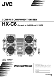 JVC HX-C6 Instructions