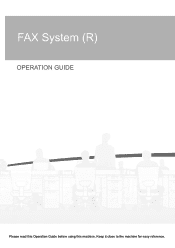 Kyocera TASKalfa 181 Fax System (R) Operation Guide