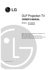 LG RU-44SZ51D Owners Manual