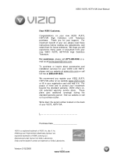 Vizio VU37L User Manual