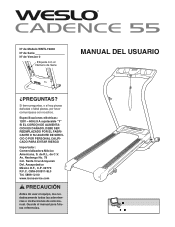 Weslo Cadence 55 Treadmill Spanish Manual
