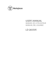 Westinghouse LD2655VX User Manual
