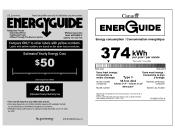 Whirlpool WRT519SZDM Energy Guide